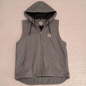 Mens Small Carhartt Vest with Hood